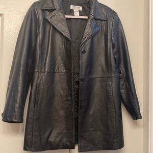 Alfani petite genuine leather jacket.
